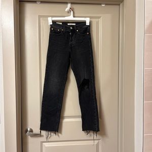 womens Levi's jeans wedgie straight size 24